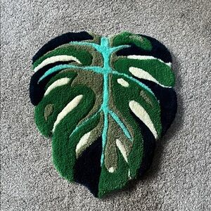 Handmade leaf carpet